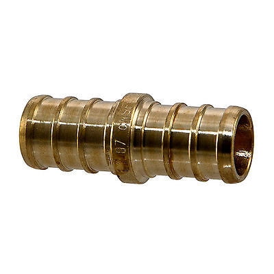 50 PIECES 3/4" PEX COUPLINGS - BRASS CRIMP FITTINGS (LEAD-FREE)