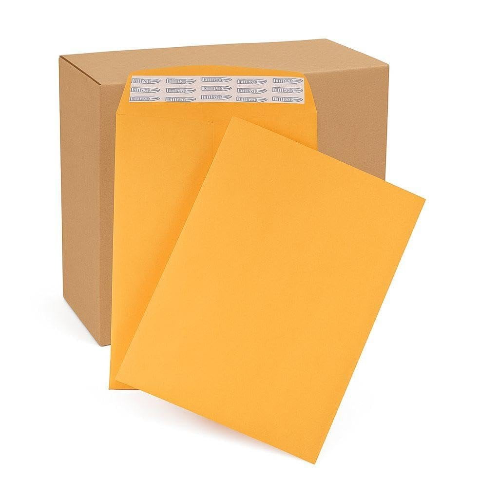 50 - Pack 10"x13" Kraft Catalog Mailing Envelopes Mailers Peel Self Seal