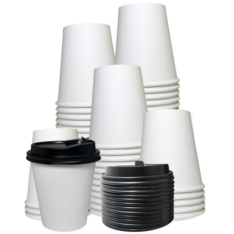 White Paper Hot Cups, 12 oz, 50/Pack White Paper Hot Cups, 12 oz, 50/Pack