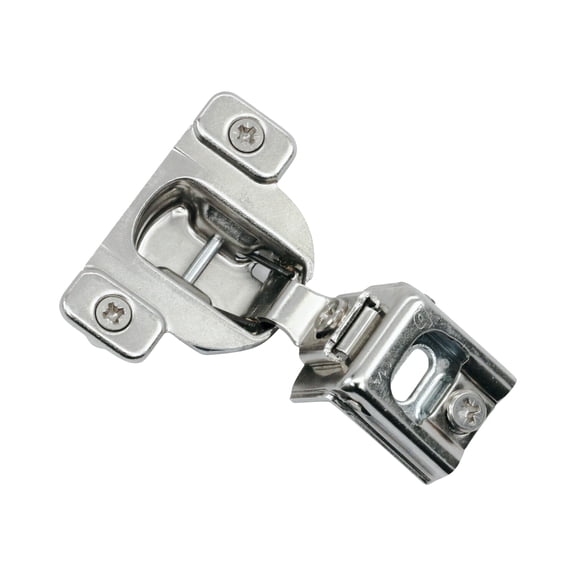 50 Pack 110 Degree Compact 39C Series 1-1/4" Overlay Press-In Self-Closing Cabinet Hinge