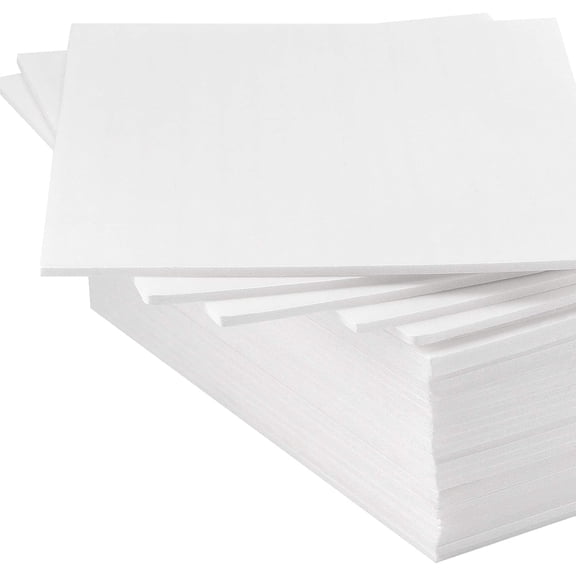 50 Pack 12 x 16 1/8 inch Foam Core Backing Boards, White Thick Craft Poster Board for Signs, Presentations, School, Office and Art Projects