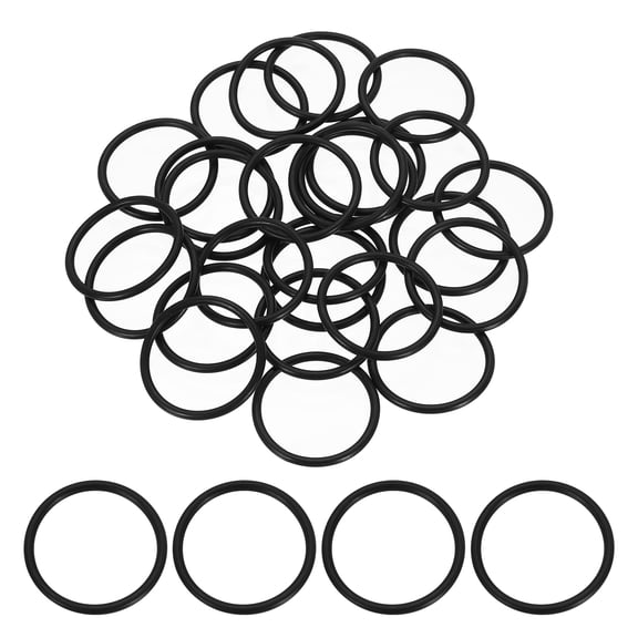 50 Pack 123 Nitrile O-rings 70 Durometer 1-3/16" ID, 1-3/8" OD, 3/32" Width Black