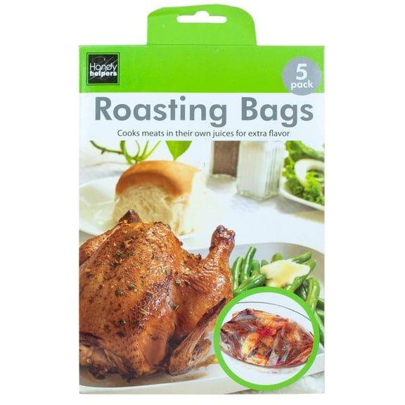 50 Pack 15 in x 9.75 in Roasting Bags, Perfect for Cooking Meats in Their Juices to Enhance Flavor, Ideal for Use in the Oven Under 375°F or Microwave, Convenient and Easy for Delicious Meals, Bulk