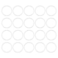 thumbnail image 1 of 50 Pack 15mm Brass Hollow Circle Bezel Round Linking Rings(Silver), 1 of 6