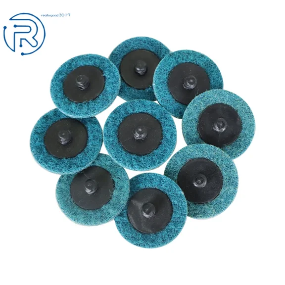 50 Pack 2" Fine Surface Conditioning Discs Roll Lock Grinder Sanding Pads New