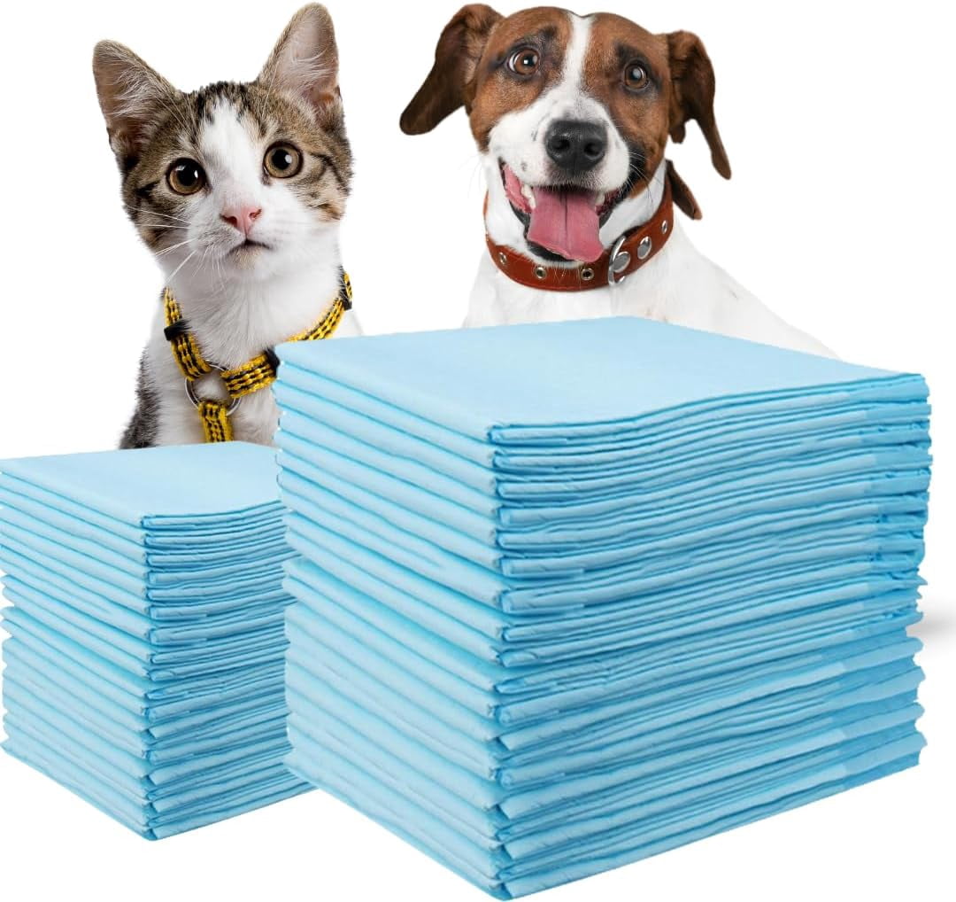 50 Pack (21"x15.5") Quick-Dry Training Pads: Ultra Absorbent, Leak-Proof Pee Pads for Extra Large Dogs, Cats, and Rabbits - Make Training a Breeze