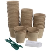 Foxnovo Assorted Color Paper and Plastic Plant Pots Set for Indoor Use 1Set