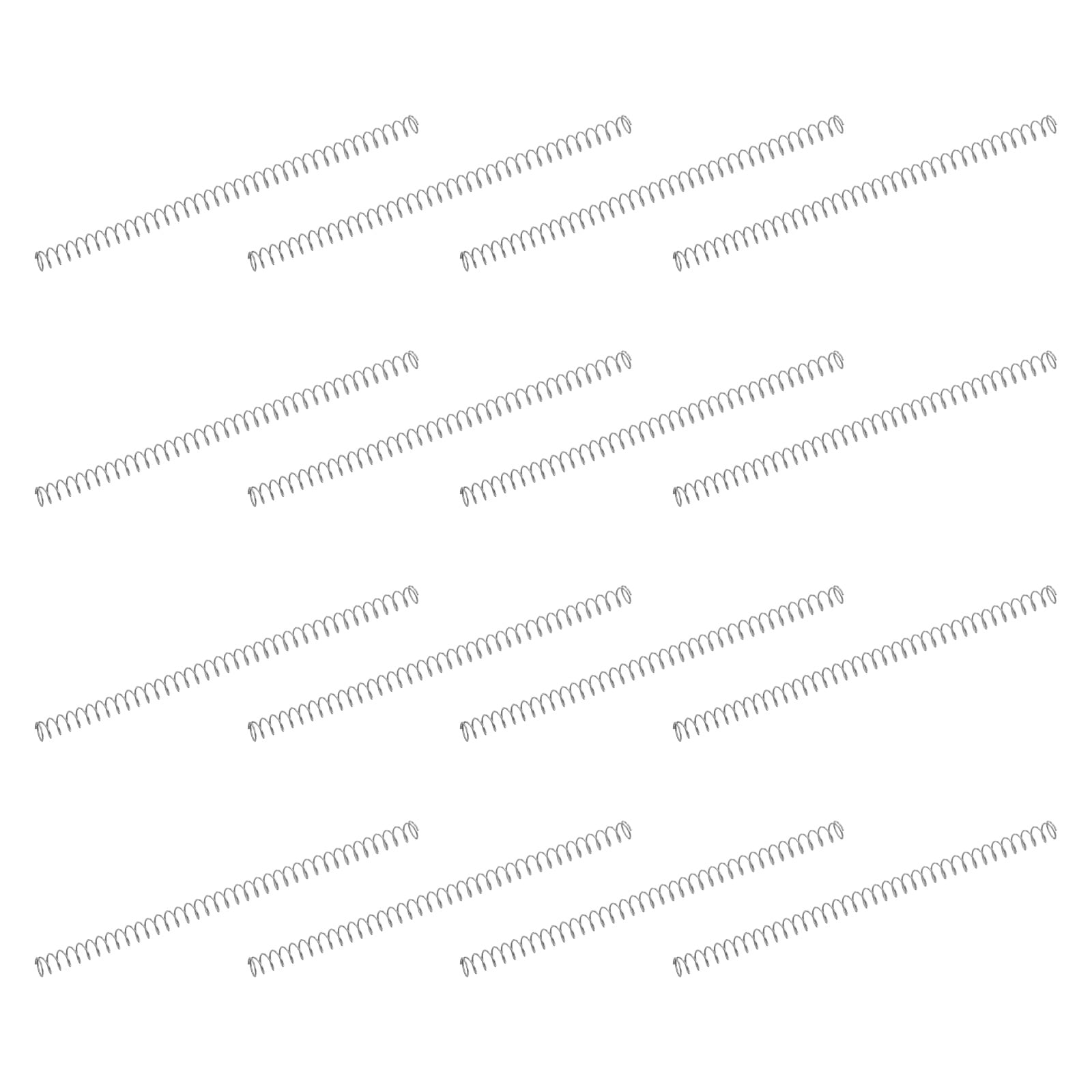 50 Pack 304 Stainless Steel Compression Springs, 0.2mm x 2mm x 40mm ...