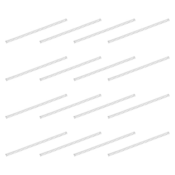 50 Pack 304 Stainless Steel Compression Springs, 0.2mm x 2mm x 50mm Small & Tiny Pen Spring for Home Repair & DIY, Workshop & Industrial Use, (Silver Tone)