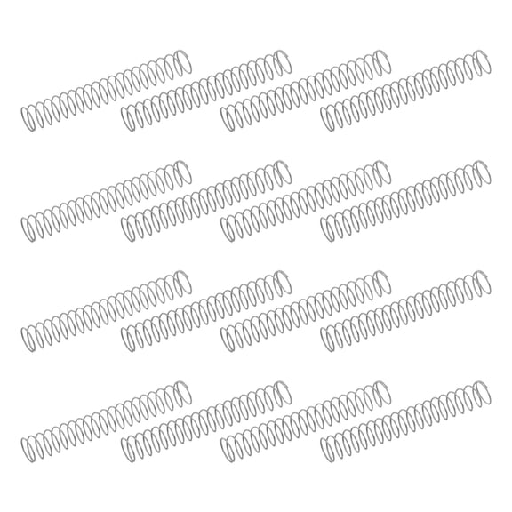 50 Pack 304 Stainless Steel Compression Springs, 0.2mm x 3mm x 20mm Small & Tiny Pen Spring for Home Repair & DIY, Workshop & Industrial Use, (Silver Tone)