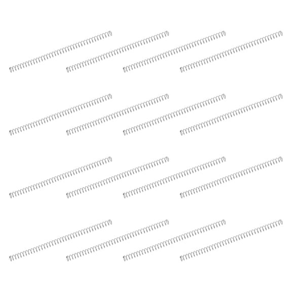 50 Pack 304 Stainless Steel Compression Springs, 0.3mm x 2mm x 40mm Small & Tiny Pen Spring for Home Repair & DIY, Workshop & Industrial Use, (Silver Tone)