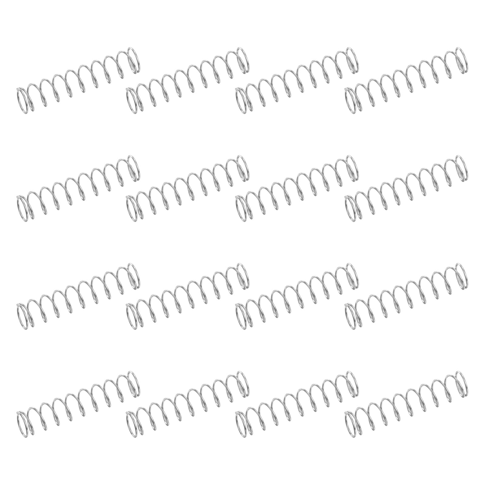 50 Pack 304 Stainless Steel Compression Springs, 0.3mm x 5mm x 25mm ...