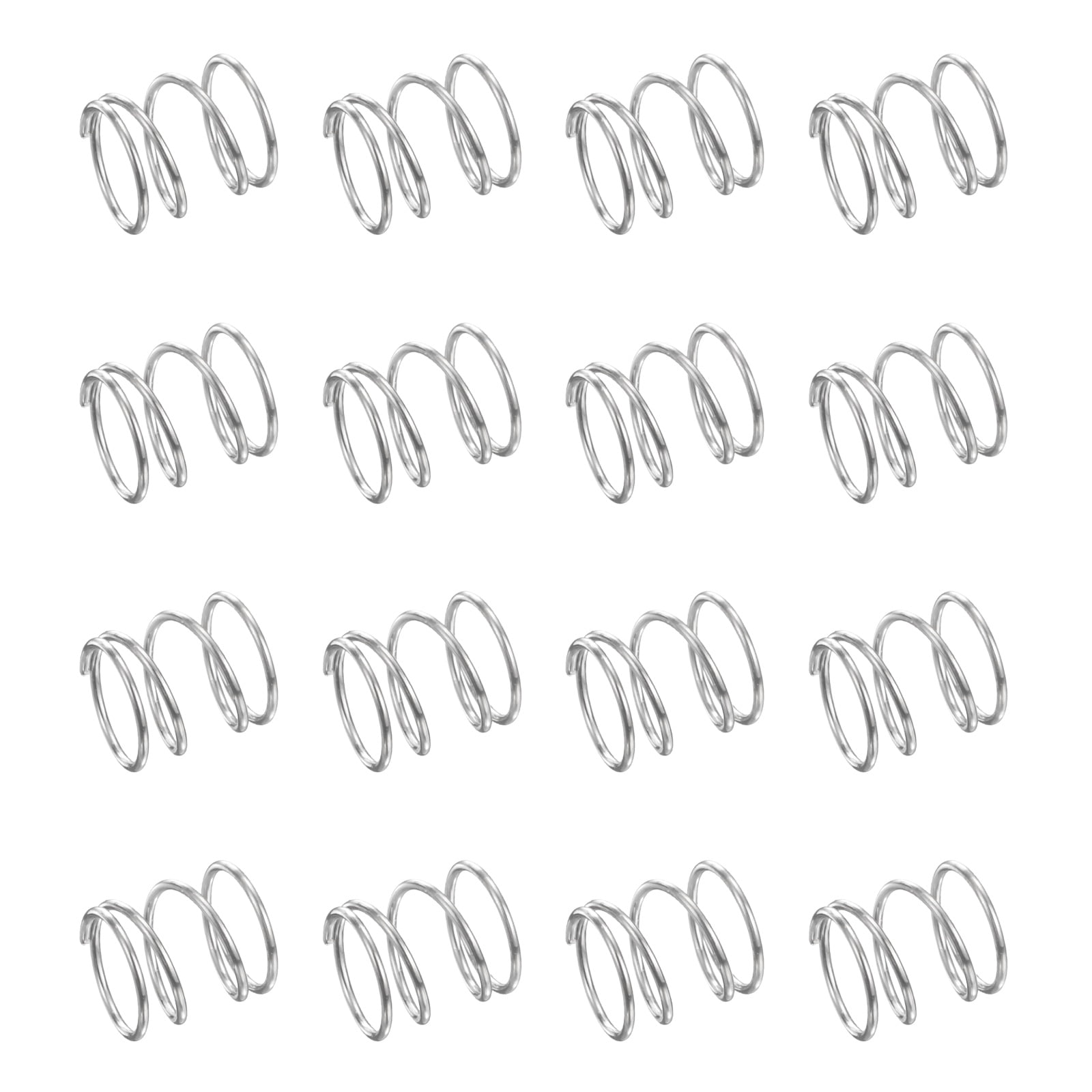 50 Pack 304 Stainless Steel Compression Springs, 0.3mm x 5mm x 5mm ...