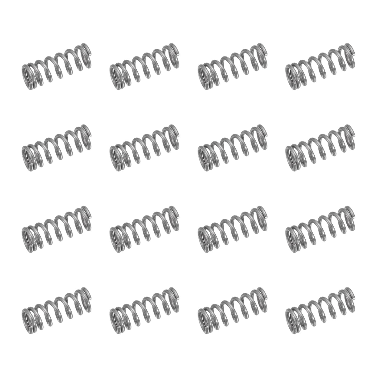 50 Pack 304 Stainless Steel Compression Springs, 0.6mm x 4mm x 10mm ...