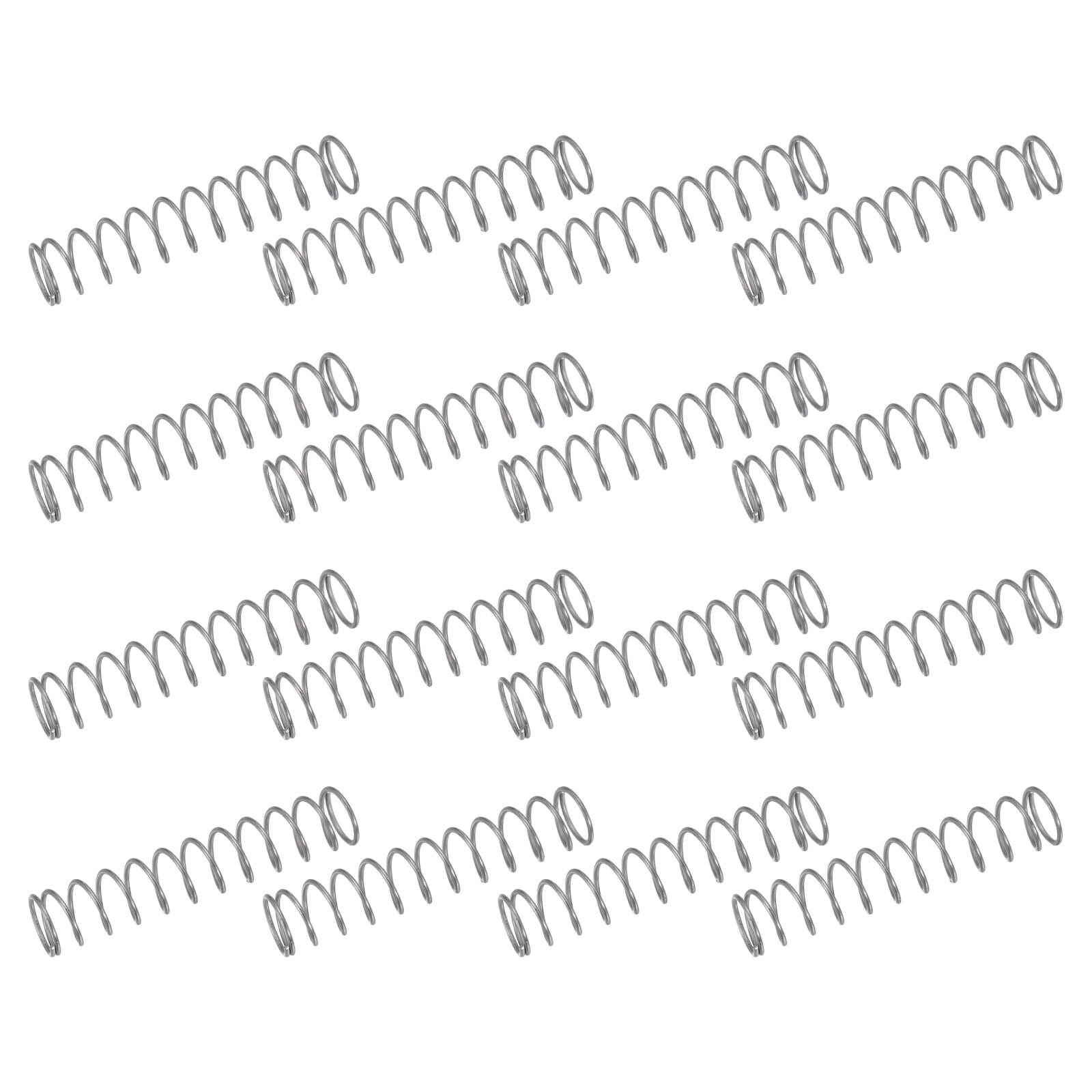 Compression Spring 7mm 50 Pack 304 Stainless Steel Compression Springs, 0.6mm x 7mm x 35mm ...
