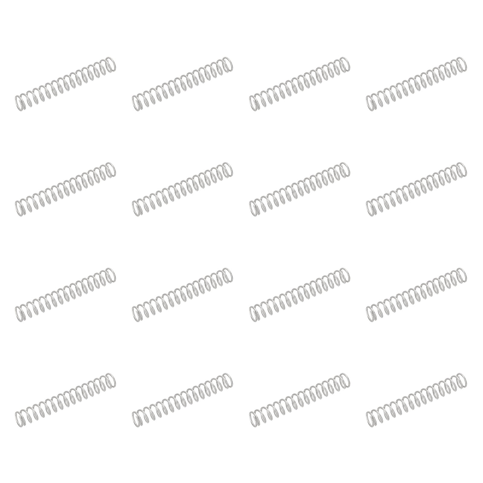 Compression Spring 7mm 50 Pack 304 Stainless Steel Compression Springs, 0.8mm x 7mm x 45mm ...