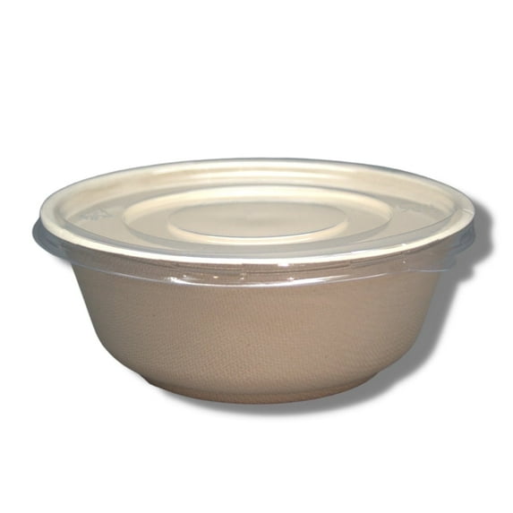 50-Pack 32 oz Flat Lid Only For Take Out Bowl by Plant Plate