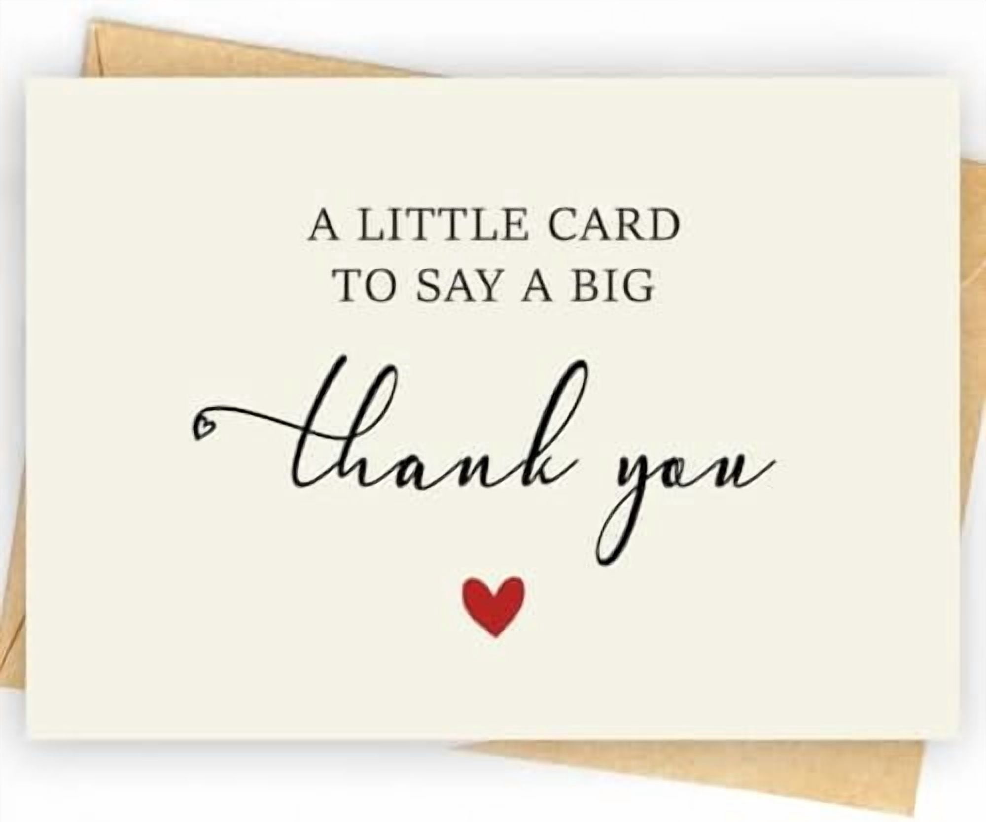 50 Pack 350GSM | Thank You Gifts | Thank You Cards with Envelopes | Small & Baby Shower & Wedding Thank You Cards | Thank You Notes & Cards for Teacher, Graduation, Business, Holiday, and Christmas