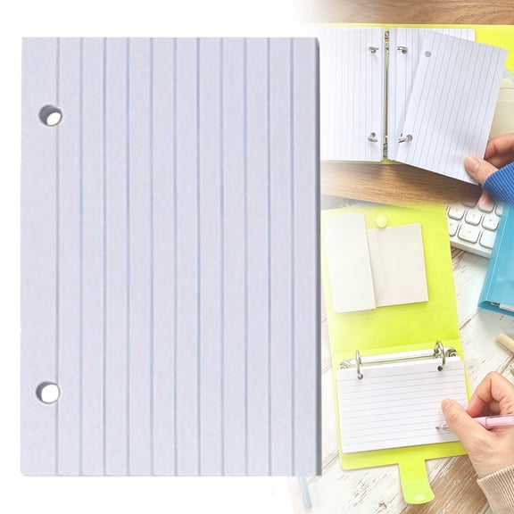 50 Pack 3x5 Lined Index Cards, Ruled Note Cards for Studying, Flashcards, Recipe Cards, Vocabulary Practice and Office Note Taking