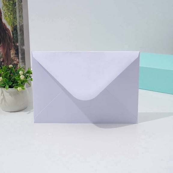 50 Pack, 4 x 6 Inch, A4 Envelopes, Card Envelopes, white Envelopes, Kraft Paper Envelopes for Invitations, Postcard Envelopes, Water Base Adhesive, Gummed Flap