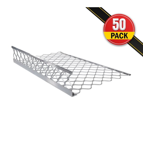 (50 Pack) 40"x24" (Drop) Aluminum Mesh Brick Guard Corner Protector - L Shape Mesh Edge Guard Corrosion Resistant