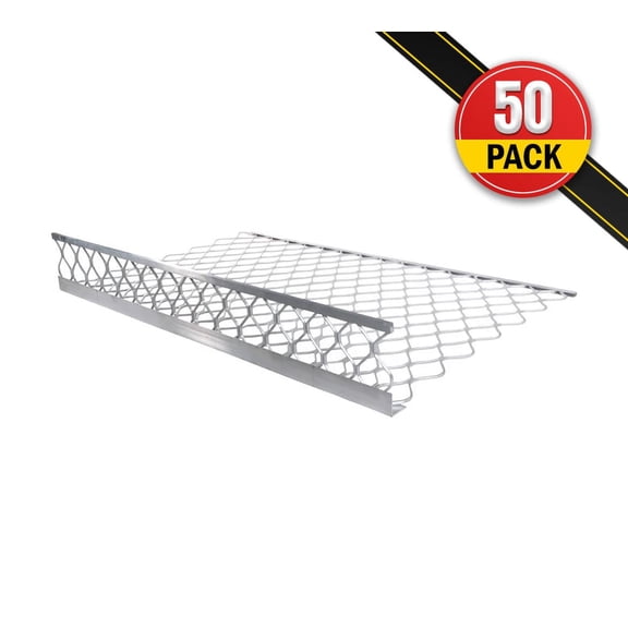 50 Pack 48"x30" (Drop) Aluminum Mesh Brick Guard Corner Protector - L Shape Mesh Edge Guard Corrosion Resistant