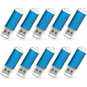 50 Pack 4GB USB Flash Drive, USB 2.0 Memory Stick Bulk Thumb Drives Pen Drive Zip Drive Bundle-Blue