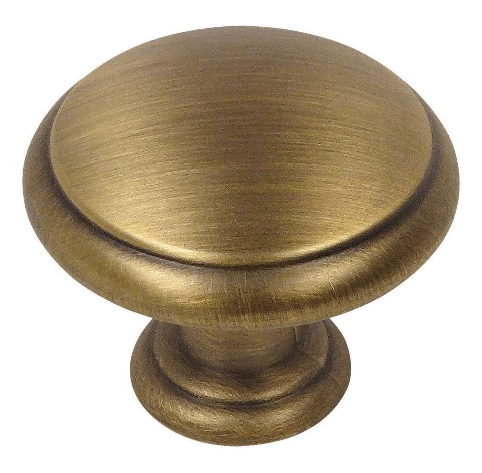 50 Pack - 5422BAB Brushed Antique Brass Cabinet Mushroom Knob
