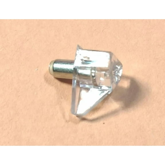 50 Pack - 5Mm Clear Plastic Steel Shelf Support Pegs Cabinet Shelf Glass Support