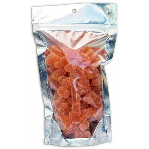 50 Pack 6"x9.5" Mylar Clear/Silver Aluminum Foil Resealable Stand Up Bags Heat Seal Zipper Lock Reusable Storage Pouches for Zip Food Storage Lock Packaging with Tear Notches