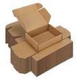 thumbnail image 1 of 50 pack 7x5x2 inch Shipping Boxes – Recyclable Brown Corrugated Cardboard Mailers for Small Gift & Business, 1 of 7