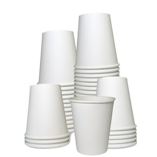 Tioncy 600 Pack Disposable Tea Cups with Handle, 6 oz Paper Tea