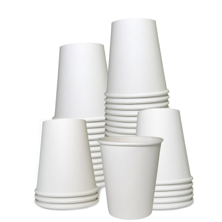 White Paper Hot Cups, 8 oz, 50/Pack White Paper Hot Cups, 8 oz, 50/Pack