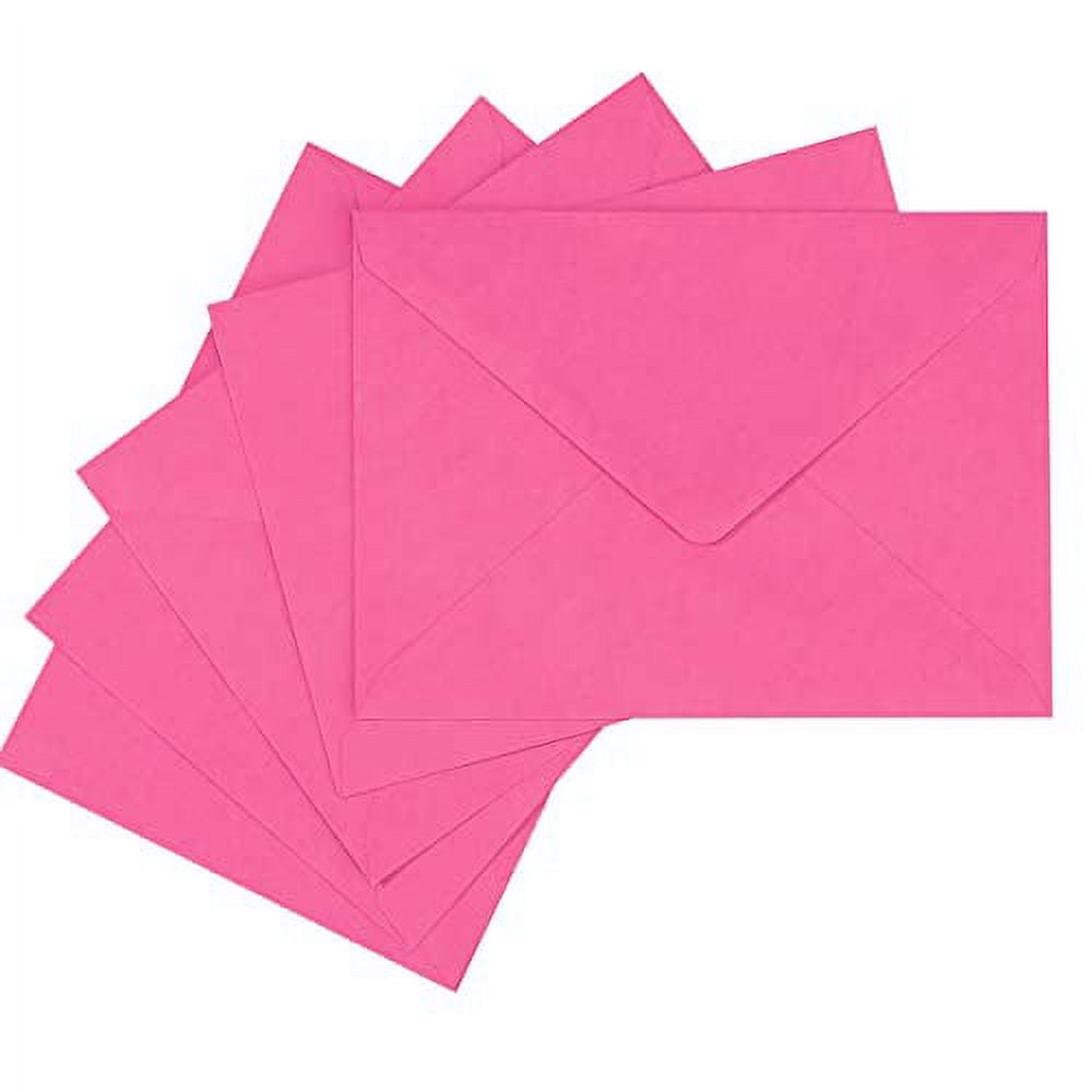 Toperd 50 Pack A7 Colorful 5x7 Envelopes V Flap Invitation Envelopes for 5x7 Cards Birthday Weddings Graduations Greeting Cards Baby Shower 524 x 724