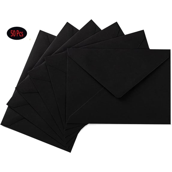 Walmart 50 Pack A7 Colored Envelopes, 5.24x7.24in for 5x7 Cards, Events ...