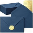 50 Pack A7 Envelopes,5x7 Envelopes(5.25 x 7.25 inch),Dark Royal Blue V ...