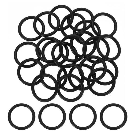 50 Pack AS-214 Nitrile O-rings 70 Durometer 1" ID, 1-1/4" OD, 1/8" Width