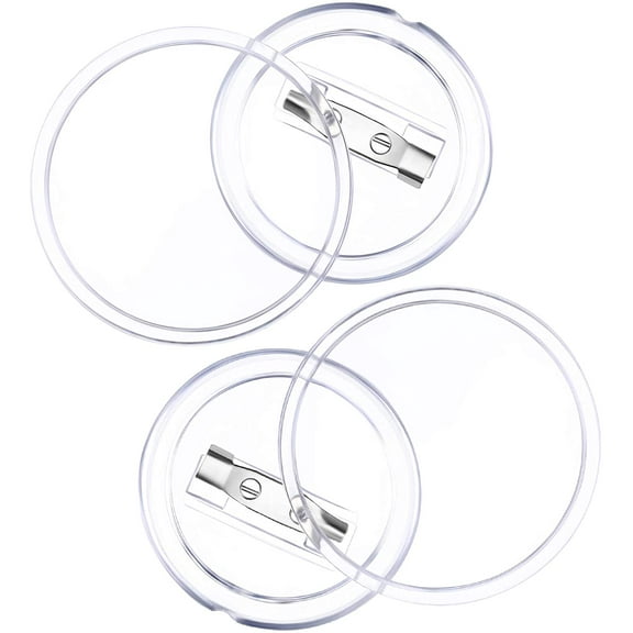 50 Pack Acrylic Button Pins Badge Clear Button Pins Custom Button Pins Kit Blank Button Pins Bulk Photo Buttons Make Your Own Buttons Pins for DIY Craft Supplies (2.4 Inch) Clear 2.4 Inch