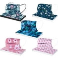 50 Pack Adults Disposable Face_Masks with Floral Designs, 3 Ply