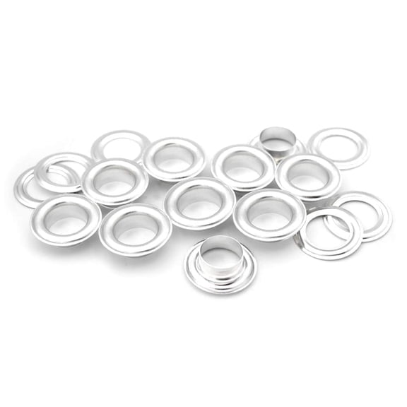 50 Pack Aluminium Grommets Eyelets with Washers for Shoes, Bead Cores, Clothes, Leather, Canvas (1/2" (13mm))