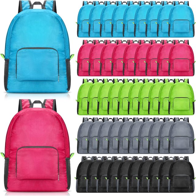 50 Pack Backpacks in Bulk 17 Inches Back Pack for Boys Girls Basic