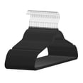 thumbnail image 1 of 50-Pack Black Velvet Hangers, 11lbs Capacity - Ultra-Thin Non-Slip Space Saving Clothes Hangers with 360° Swivel Hook for Coats, Sweaters & Silk, 1 of 11