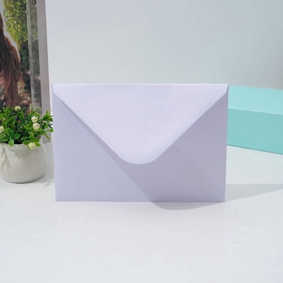 50-Piece Envelopes 4.33x 6.3 inches  Perfect for DIY Greeting Cards, Thank You Cards, Invitations, Craft Projects  Self-Adhesive Seal, White