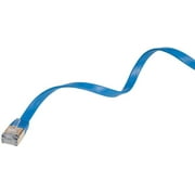 50-Pack Blue 10FT Flat CAT7 U/FTP Ethernet Cable 10Gbps High Speed Shielded Gold Plated RJ45 Patch Cord