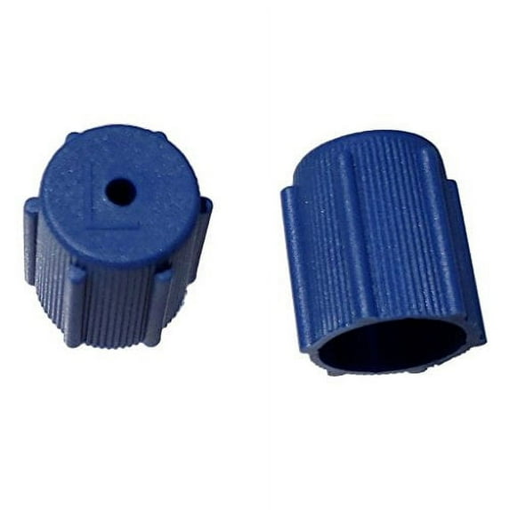 (50 Pack) Blue Low Side A/C Service Caps M8x1.0 Thread - Replaces MT0063, 59987