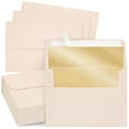 thumbnail image 1 of Best Paper Greetings A7 Envelopes - Blush Pink, 5.25 x 7.25 In, 50 Pack, Bronze Foil Lining - Peel & Seal Invitation & Mailing Envelopes for Wedding Invitations & Stationery Supplies, 1 of 9