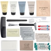 50 pack Trail maker 25 Piece Travel Size Toiletry Kits Containing Shampoo, Conditioner, Body Wash & More