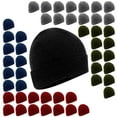 thumbnail image 1 of 50 pack Trail maker Adult One Size Mens Womens Stretch Knit Beanie Skull Hats in Assorted Colors, 1 of 8