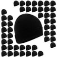 thumbnail image 1 of 50 pack Trail maker Adult One Size Mens Womens Stretch Knit Beanie Skull Hats in Black, 1 of 8