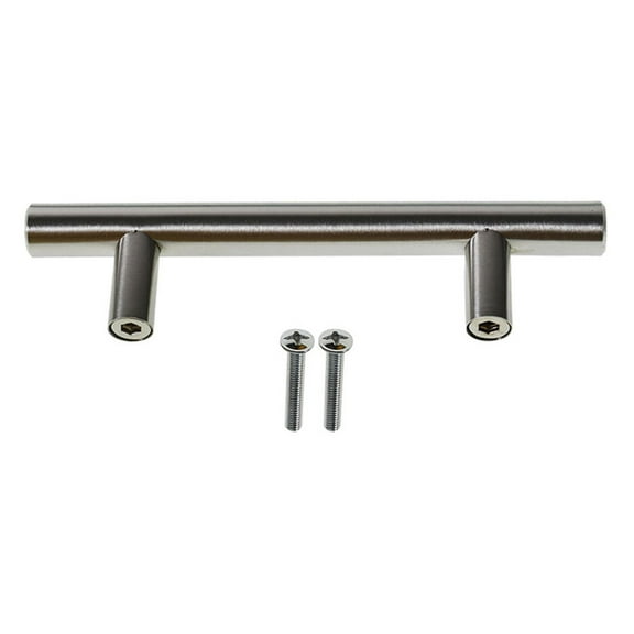 50 Pack Cabinet Pulls 5 inch Brushed Nickel Stainless Steel Kitchen T Bar Furniture Drawer Handle Pull 76mm Hole Center